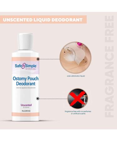 Safe n' Simple Ostomy Pouch Deodorant - 8oz Blue Formulation for Odor Removal | Pack of 1 - Buy Online on GoSupps.com