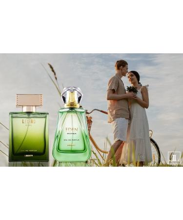 Liberty Luxury Perfume Gift Set - Legend for Men Eden for Women (100ml/3.4Oz each) Eau De Parfum (EDP) Spray for Thanksgiving Designed in France Long Lasting Smell Legend - Eden 3.38 Fl Oz (Pack of 2) - Buy Online on GoSupps.com