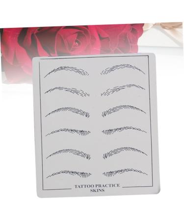 Mikinona Eyebrow Microblading Skin 6 Pcs Eye Brow Shaping Kit Eyebrow Practice Skin Eyebrow Trimming - Buy Online on GoSupps.com