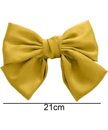 AFBORD Women Hair Barrette Daily School Hair Barrette Satin Yellow - Buy Online on GoSupps.com