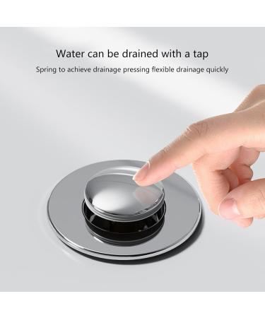 Effective Hair Filter & Quick Drainer ABS Sink Plug Drain Drain Plug Sink With Hair Strainer Popup Drainer Sink Plug & Drain - Buy Online on GoSupps.com