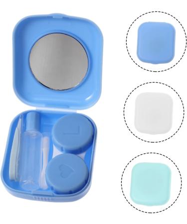 Partykindom Portable Contact Lens Case Set - 9 Containers with Mirror & Care Solution - Ideal for Travel & Cosmetics - Buy Online on GoSupps.com