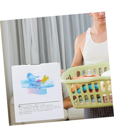 Sosoport 72 Pcs Color Catcher Laundry Grabber Stain Clothes Dye Eraced Stain Remover Home Laundry Dye for Clothes Spot Cleaner Wipeoff Paper for Washing Clothes Wash and Care Confetti - Buy Online on GoSupps.com