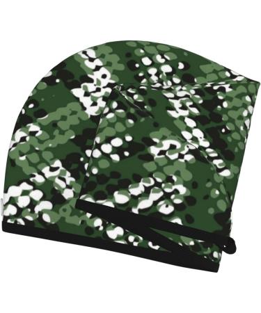 Green Snakeskin Microfiber Hair Towel - Soft Super Absorbent & Quick Dry Hair Wrap for Women with Long Curly & Thick Hair - Buy Online on GoSupps.com