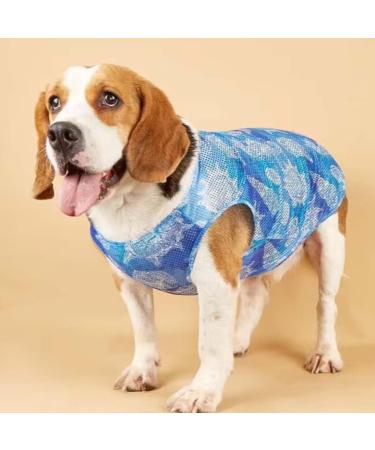 2 Pack Small Dog Shirts - Breathable Summer T-Shirts for Puppies | Light Sleeveless Dog Clothing in Green & Blue - Buy Online on GoSupps.com