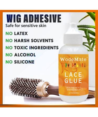 Strong Hold Wig Glue - Waterproof Adhesive for Lace Wigs & Toupees - 2.1oz Oil-Resistant Bonding - Buy Online on GoSupps.com