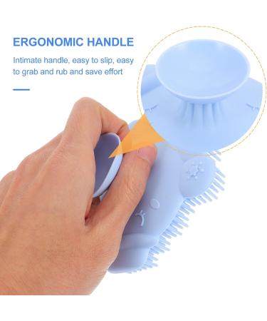 FRCOLOR 2pcs Infant Bath Sponge Brush with Silicone Scrubber - Baby Shower Care Set - Buy Online on GoSupps.com
