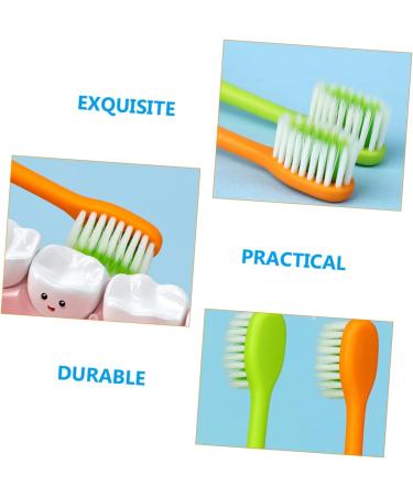 Frcolor 4-Piece Manual Carrot Toothbrush Set - Daily Oral Care Tools for Kids | Thorough Cleaning & Comfort - Buy Online on GoSupps.com