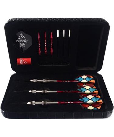 CUESOUL 22/24/26 Grams Tungsten Steel Tip Darts Set - 95% Tungsten - Includes Case - Buy Online on GoSupps.com