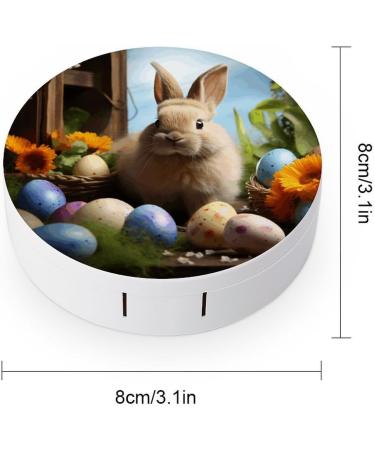 Buy Easter Rabbit & Eggs Print Contact Lens Case - Travel Care Box for Lens Maintenance - Buy Online on GoSupps.com