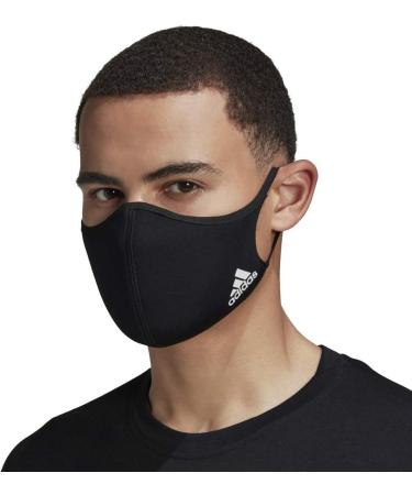 Buy adidas Unisex Face Cover Masks - Black (Pack of 3) | International Shipping Available! - Buy Online on GoSupps.com