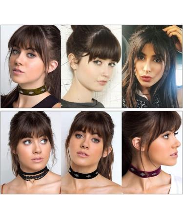 Bangs Bangs Hair Clip in Bangs Heat Resistant Thin Bangs Fringe Bangs Clip on Hairpiece One Piece in Fringe Natural Flat Air Bangs Hair Extensions for Women for Women Curved Bangs for Daily Wear (C A Light brown - Buy Online on GoSupps.com