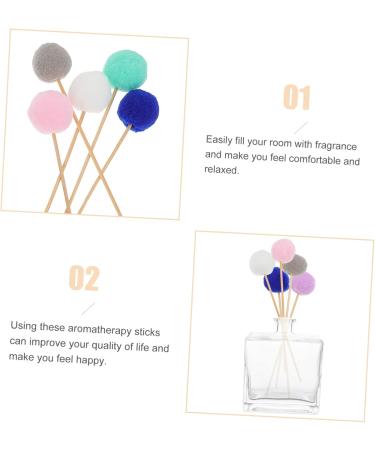 RORPOIR 15pcs Hair Ball Aromatherapy Plug-in Fragrance Stick Essential Oil Rods Essential Oil Sticks Wood - Buy Online on GoSupps.com