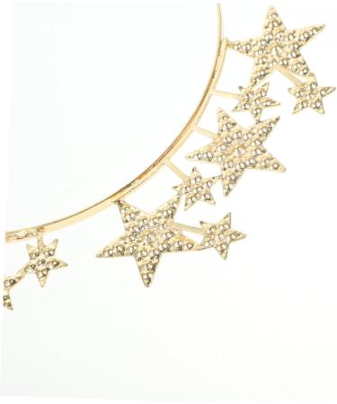 Wedding Hair Accessories Crown Headbands Wedding Accessories for Brides Gold Accessories for Women Star Headband Birthday Accessories for Women Rhinestones Goddess Zinc Alloy - Buy Online on GoSupps.com