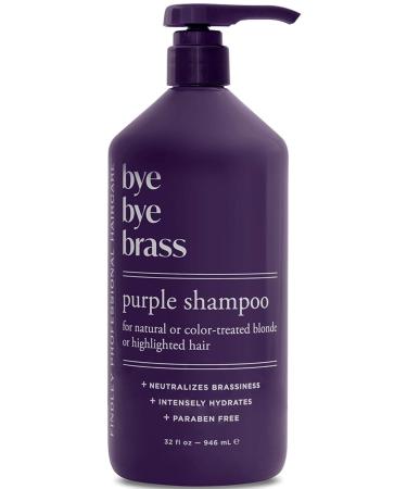 Findley Bye Bye Brass Purple Shampoo - For Blonde & Highlighted Hair - Avocado & Castor Oil - Paraben Free - 32 oz | Neutralizes Brassiness - Buy Online on GoSupps.com