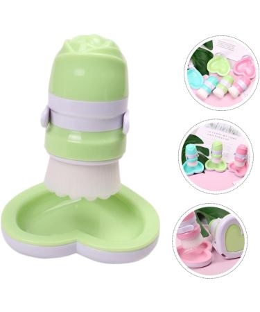 MERRYHAPY 1pc Face Brush Applicator Bottle Face Wash Brush Facial Brush Face Exfoliator Brush Facial Brush Manual Cosmetic Brush Scrubber Manual Facial Brush Fiber Wool 11x8cm Green - Buy Online on GoSupps.com