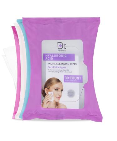 Face Wipes Variety Pack | 120 Micellar Wipes for Makeup Removal & Facial Cleansing | Includes 30 Collagen Retinol & Hyaluronic Acid Wipes - Buy Online on GoSupps.com