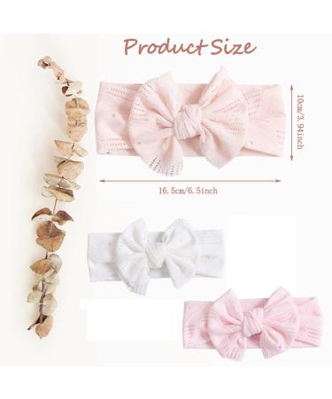 Taicols 3-Piece Baby Headband Set | Soft Nylon Elastic Turban Hair Bands for Girls & Toddlers | Cute Baby Accessories for Infants & Newborns - Buy Online on GoSupps.com