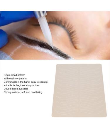 10pcs Microblading Practice Skin - Inkless Silicone Eyebrow Sheets for Beginners | Single Side Pattern 11 Pairs for Optimal Training - Buy Online on GoSupps.com