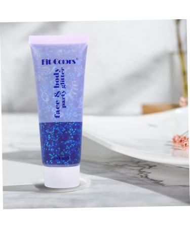 Buy Holographic Blue Sequin Gel - Chunky Glitter Eye Shadow & Nail Art | Shimmer Cosmetic Glitter for Crafts - 2.5X4.5X11.6CM - Buy Online on GoSupps.com