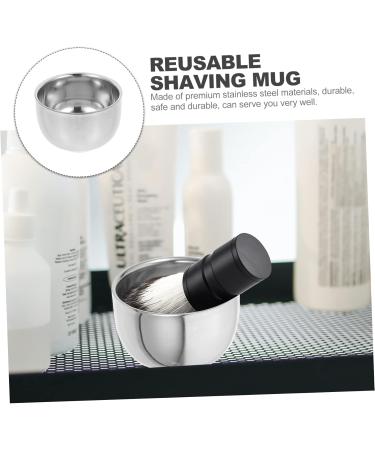 Anneome Bartbrush Bowl - Aluminum Razor Cup for Household Shaving | Rustproof & Reusable Tool - Buy Online on GoSupps.com