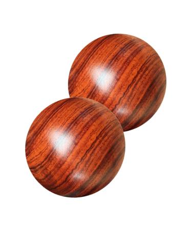 Beaupretty 6 Stk solid wood massage ball hand massage devices for stress relief hand massage exercise foot massage device fitness ball stressball roller for leg exercise fasciitis foot sole