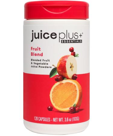 JuicePlus+ Fruit Blend: Plant-Based Whole Food Supplement with Apple, Peach, Cranberry, & More! - Vegan, Gluten-Free, Non-GMO, Kosher - Packed with Plant-Based Vitamins - 1 Bottle (60 Servings)