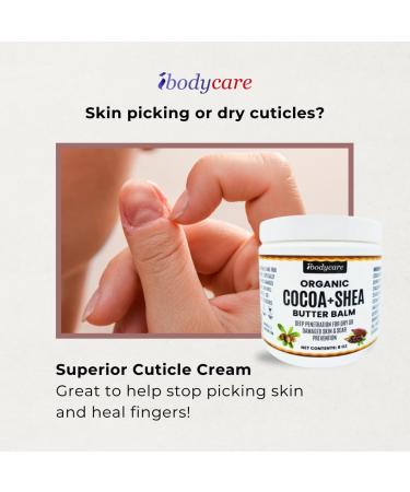 Cocoa Butter Belly & Body Balm - Organic Raw Shea & Coconut Oil | 8 oz Natural Body Butter Blend - Buy Online on GoSupps.com