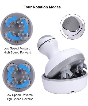 Hafy Portable Electric Head Massager - 4 Massage Modes USB Charging Multi-Use for Head Neck Shoulders Arms Legs Face & Feet - Buy Online on GoSupps.com