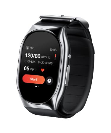 YHE BP Doctor Pro Blood Pressure Watch with Patented Cuff Wrist BP Monitor Smartwatch for Blood Oxygen HRV Heart Rate Sleep and Sports Tracking with App for Android iPhone