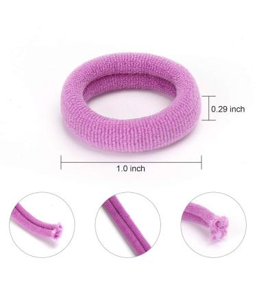 100PCS Cotton Baby Hair Ties - Soft Toddler Ponytail Holders in 10 Colors - BAOLI Colorful - Buy Online on GoSupps.com