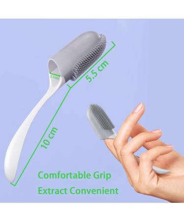 Shop MMSGA Dog Toothbrush Fingerling 3-Part Design with Soft Silicone Bristles for Medium & Large Dogs | Best Pet Care - Buy Online on GoSupps.com