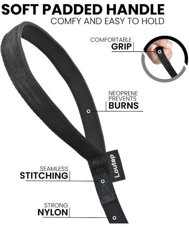 Loutep 10m Training Lead for Dogs - Strong Nylon Rope Long Line Leash with Padded Handle - Ideal for Recall, Walking, and Obedience Training - Buy Online on GoSupps.com