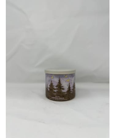 Lavender Vanilla 3 Wick Candle 14.5 oz / 411 g Made with Natural Essential Oils
