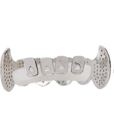 Shop Iced Hip Hop Grillz for Men & Women | Silver Teeth Decorations for Halloween & Parties - Buy Online on GoSupps.com