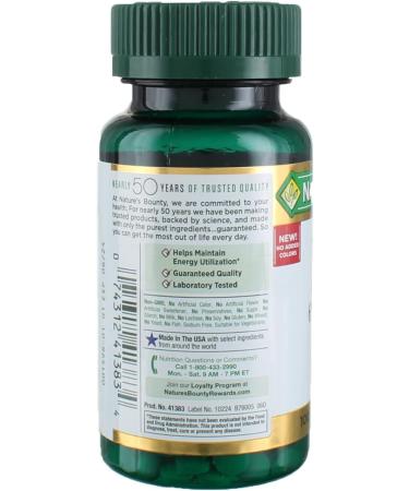 Nature's Bounty Iron 65 Mg (325 mg Ferrous Sulfate) 100 Count - Pack of 2 | High-Potency Iron Supplement - Buy Online on GoSupps.com