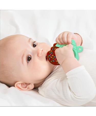 FATEORT Baby Teething Toy | Silicone Popsicle Shape Teether | BPA Free - Mint Green | Christmas Gift for Babies 6-12 Months - Buy Online on GoSupps.com