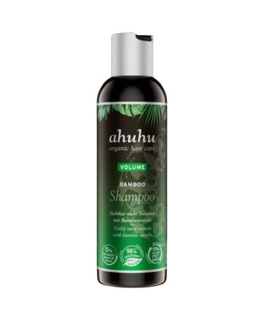 Ahuhu Volume Bamboo Shampoo (200 ml) - for long -lasting swing with volume complex & bamboo extract volume swing & lifting of the hair from the approach vegan hair care volume bamboo shampoo 200ml