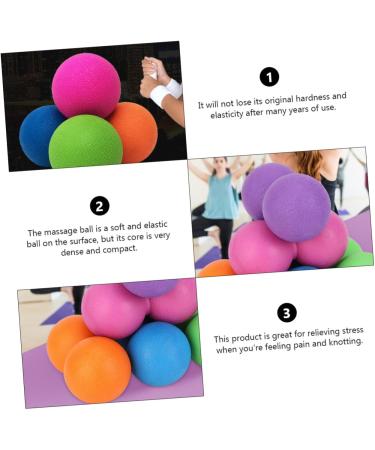 FOMIYES Yoga Ball Massage Set - 6 Stk Lacrosse Balls for Muscle Relaxation & Therapy | Foot Massager & Fascia Roller - Buy Online on GoSupps.com