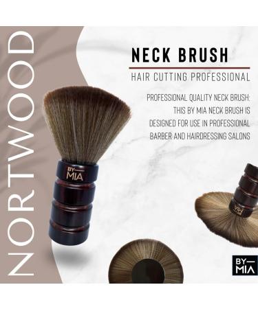BY MIA Hair Cutting Professional Neck Brush | Natural Fiber Wooden Handle | Barber & Hair Salon Duster Brush (Northwood) - Buy Online on GoSupps.com
