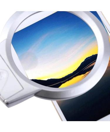 Portable Magnifier Stand 10X 20X Desktop Magnifier with LED Lens Hands Free Magnifying with Light for Reading Full of Stars - Buy Online on GoSupps.com