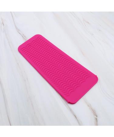 Heat-Resistant Silicone Mat Pouch for Hair Tools | Portable Styling Mat for Hair Straightener & Curler | Pink 28.6x14.2cm | Salon Supplies - Buy Online on GoSupps.com