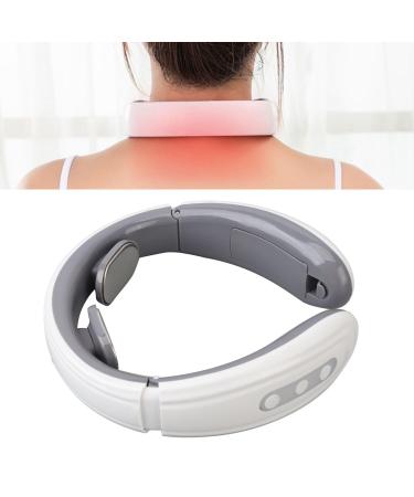 Neck massage device electrical pulse neck massager wireless intelligent heated portable U-shaped massage device for Reef-neck tension white