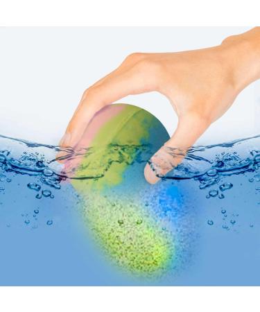 Inkee Rainbow Bath Bombs | 9x Colorful Children s Shower Balls with Marshmallow Scent & Almond Oil - Buy Online on GoSupps.com