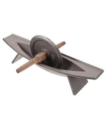 LALAFINA 1pc Iron Medicine Roller Clinic Grinding Tool Drugstore Manual Rubbing Tool Rug Roller Carpet