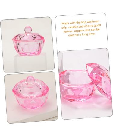 FRCOLOR 10 Pcs Small Glass Dish for Monomer Dappen Dish for Acrylic Nails Dappen Dish Bowl Nail Tips Clear Monomer Holder Stained Glass Colored Glass Dappen Bowl Pink Liquid Vegetable Bowl 4.2x4.2cmx5pcs Pinkx5pcs - Buy Online on GoSupps.com