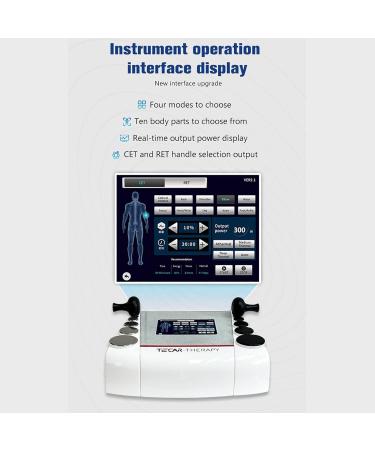 Appareil de diathermie th rapeutique for 10 Parties du Corps Appareil de physioth rapie Portable CET Ret RF avec 8 t tes de Travail - Buy Online on GoSupps.com
