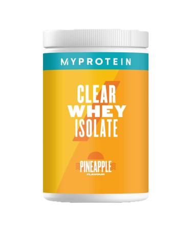 Myprotein Clear Whey Isolate Protein Powder - Pineapple - 500g - 20 Servings - Cool and Refreshing Whey Protein Shake Alternative - 20g Protein and 4g BCAA per Serving Pineapple 500 g (Pack of 1)