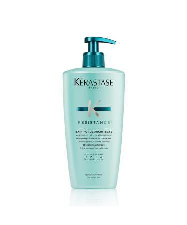 K rastase shampoo for damaged and stressed hair regenerating and strengthening hair bath Bain Force Architecte R sistance 500 ml 500 ml (1 Pack)