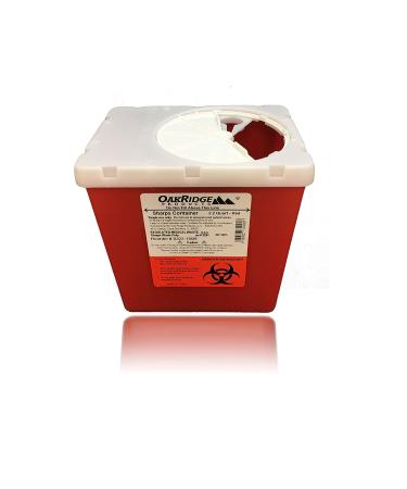Oakridge Products 2.2 Quart Needle Disposal Container (3 Pack) | Personal Size - Buy Online on GoSupps.com